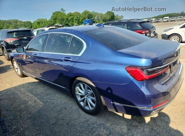 WBA7T4C0XNCK11394 2022 BMW 7 SERIES Blue Trasero izquierdo