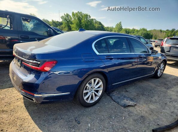 WBA7T4C0XNCK11394 2022 BMW 7 SERIES Blue Trasero derecho
