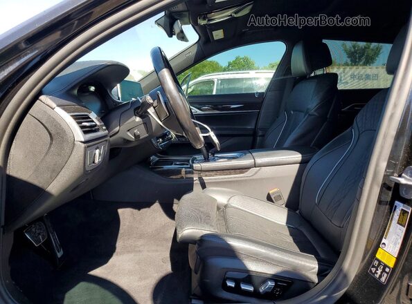 WBA7U2C04MCE60972 2021 BMW 7 SERIES Black Вид салону спереду