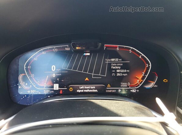 WBA7U2C04MCE60972 2021 BMW 7 SERIES Black Вид щитка приладів