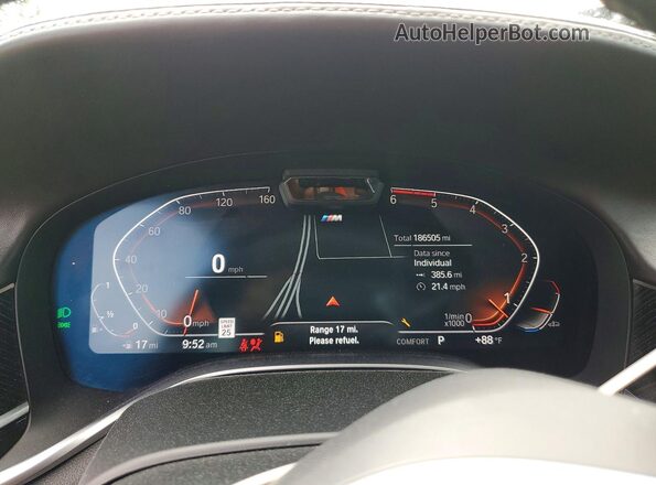 WBA7U2C0XMCF49980 2021 BMW 7 SERIES Gray ხელსაწყოთა პანელის ხედი