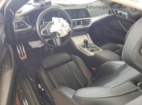 WBA83AP02NCH72317 2022 BMW M4 Burgundy წინა პანელის ხედი