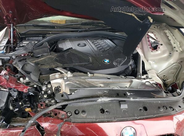 WBA83AP02NCH72317 2022 BMW M4 Burgundy უკანა სალონის ხედი