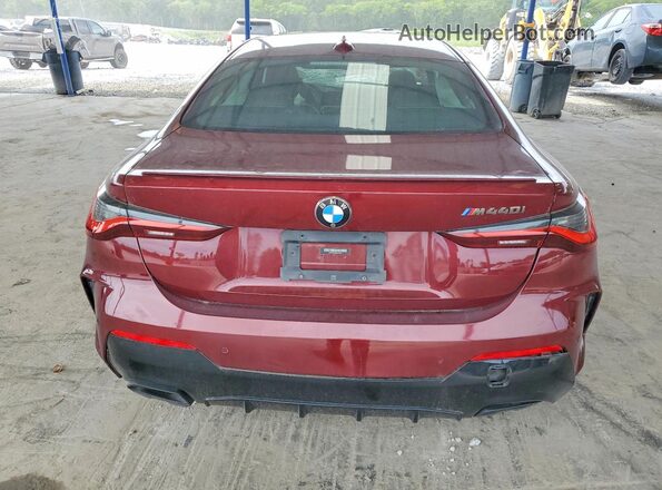 WBA83AP02NCH72317 2022 BMW M4 Burgundy უკანა ხედი