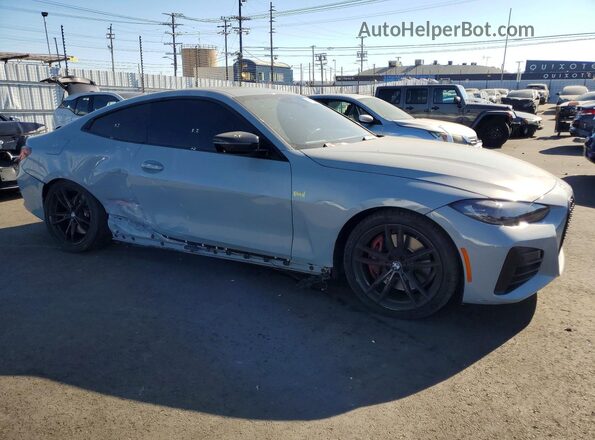WBA83AP03PCM07354 2023 BMW M4 Серый Передняя правая четверть