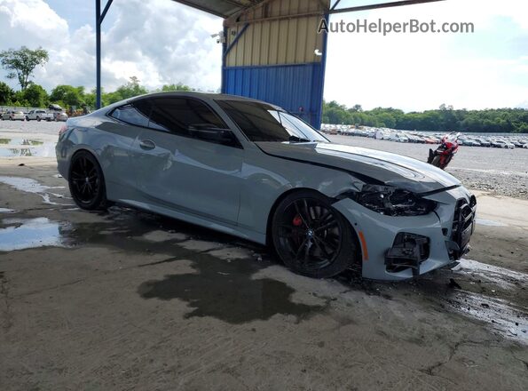 WBA83AP09NCH68927 2022 BMW M4 Gray Передня права чверть