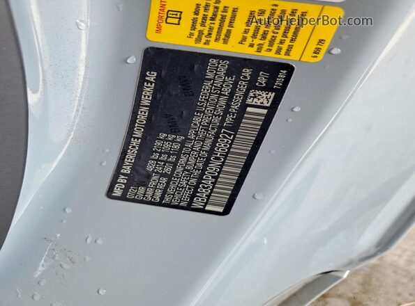 WBA83AP09NCH68927 2022 BMW M4 Gray Вид підкапотного простору