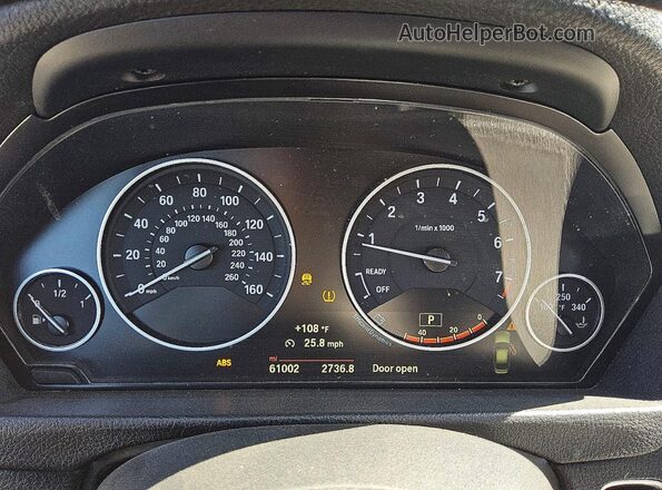 WBA8A3C51JA488618 2018 BMW 3 SERIES White Vista del cuadro de instrumentos