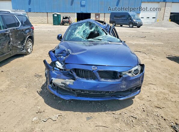 WBA8A3C53JA488331 2018 BMW 3 SERIES Blue Front view