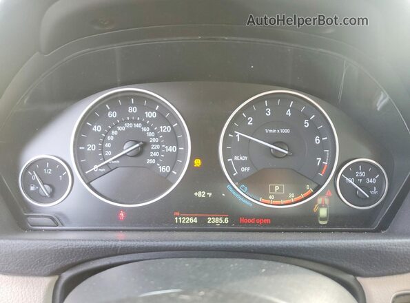WBA8A3C54GK689206 2016 BMW 3 SERIES Blue Vista del cuadro de instrumentos