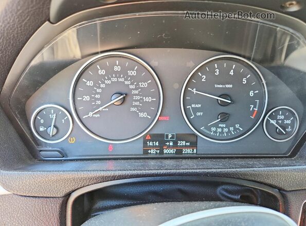 WBA8A3C59GK690254 2016 BMW 3 SERIES White Սարքավորումների վահանակի տեսք