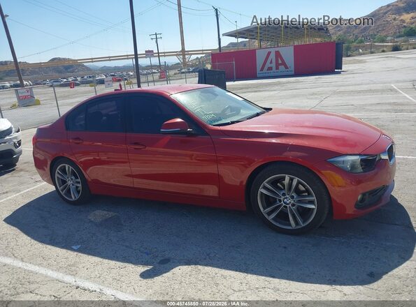 WBA8A9C58GK617668 2016 BMW 3 SERIES Red Widok wnętrza z tyłu