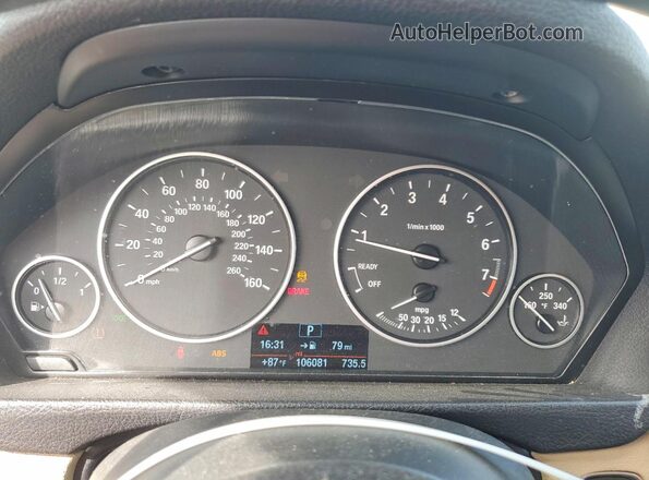 WBA8A9C5XJAD27917 2018 BMW 3 SERIES White Instrument cluster view