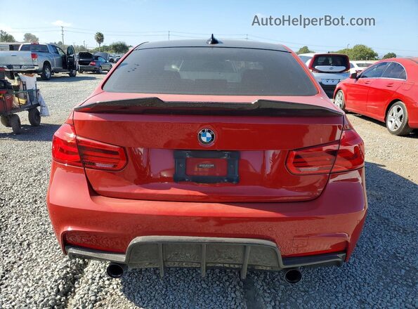 WBA8B3C55GK383631 2016 BMW 3 SERIES Red Հետևի տեսք