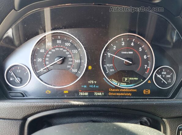 WBA8B3C55GK383631 2016 BMW 3 SERIES Red Սարքավորումների վահանակի տեսք