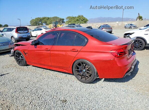 WBA8B3C55GK383631 2016 BMW 3 SERIES Red Հետևի ձախ