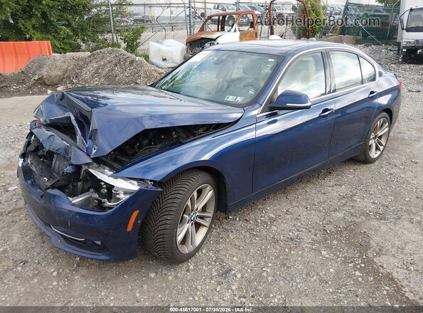 WBA8B3C55GK384178 2016 BMW 3 SERIES Blue Front left