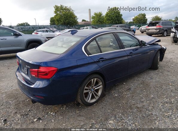 WBA8B3C55GK384178 2016 BMW 3 SERIES Blue Rear right