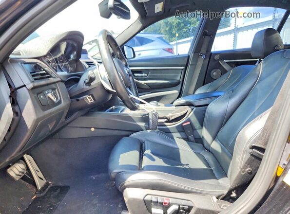 WBA8B3G3XHNU36042 2017 BMW 3 SERIES Black Front interior view