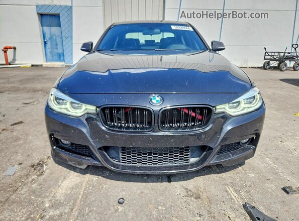 WBA8B3G3XHNU36042 2017 BMW 3 SERIES Black Front view