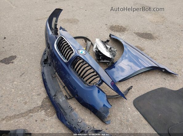WBA8B3G54GNT62522 2016 BMW 3 SERIES Blue Instrument cluster view