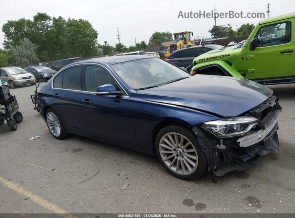 WBA8B3G54GNT62522 2016 BMW 3 SERIES Blue 360 interior view