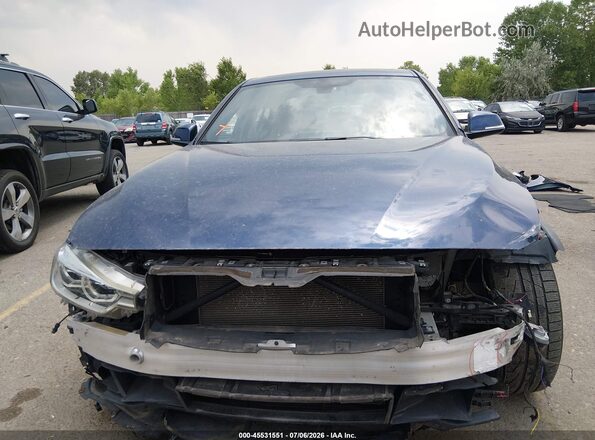 WBA8B3G54GNT62522 2016 BMW 3 SERIES Blue Rear interior view