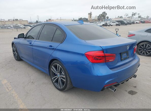 WBA8B3G59GNT92809 2016 BMW 3 SERIES Blue Tył lewy