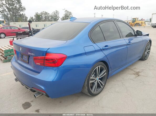 WBA8B3G59GNT92809 2016 BMW 3 SERIES Blue Tył prawy