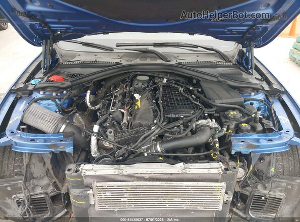 WBA8B3G59GNT92809 2016 BMW 3 SERIES Blue Widok z tyłu