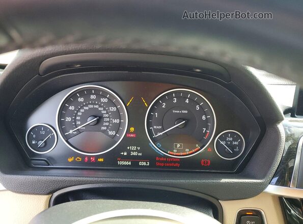 WBA8B7G50JNU95454 2018 BMW 3 SERIES Белый Вид щитка приборов