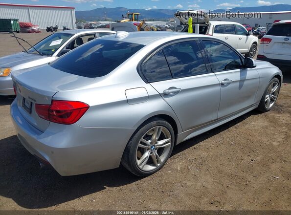 WBA8B7G53GNT95244 2016 BMW 3 SERIES Silver Trasero derecho