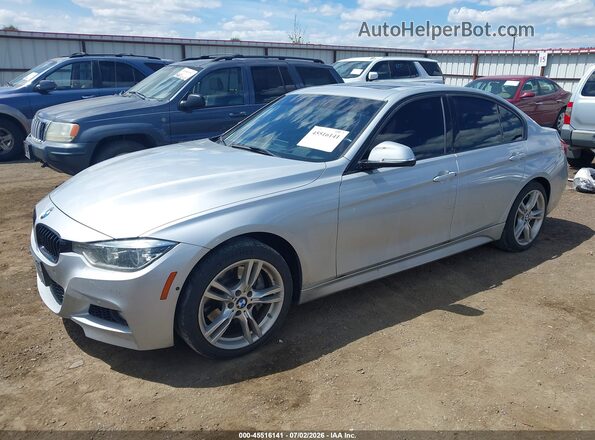 WBA8B7G53GNT95244 2016 BMW 3 SERIES Silver Vista tres cuartos delantera izquierda
