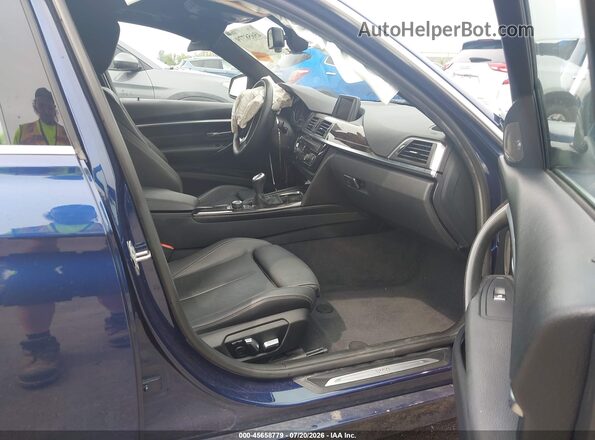 WBA8B7G57GNT70671 2016 BMW 3 SERIES Dark Blue Widok wnętrza z przodu