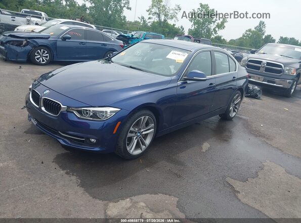 WBA8B7G57GNT70671 2016 BMW 3 SERIES Dark Blue Przód lewy