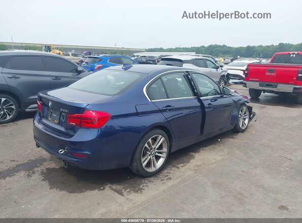 WBA8B7G57GNT70671 2016 BMW 3 SERIES Dark Blue Tył prawy