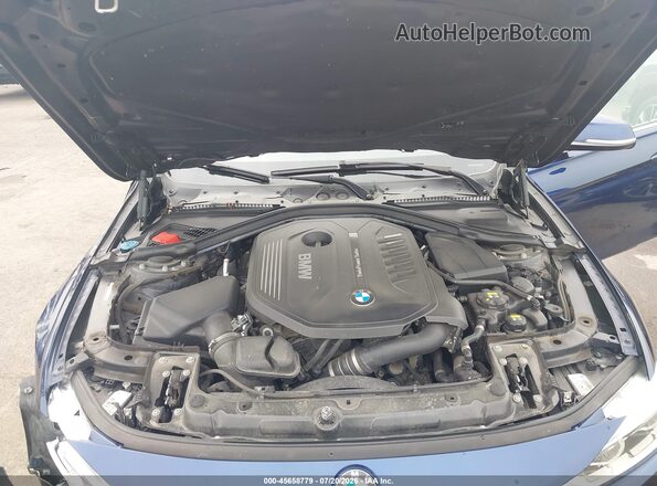 WBA8B7G57GNT70671 2016 BMW 3 SERIES Dark Blue Widok z tyłu