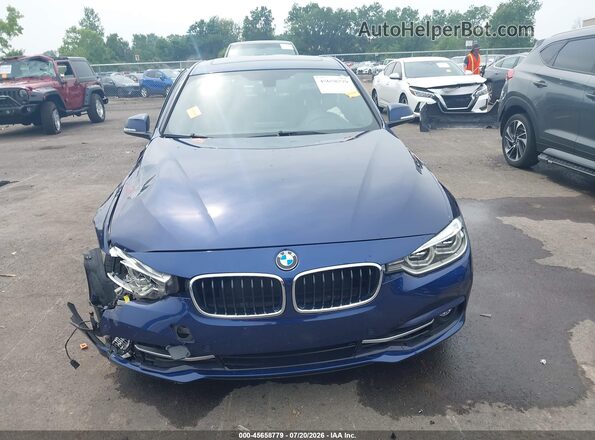 WBA8B7G57GNT70671 2016 BMW 3 SERIES Dark Blue Widok zestawu wskaźników