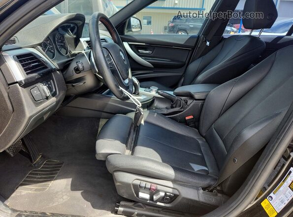 WBA8B9C34HK885159 2017 BMW 3 SERIES Black Widok wnętrza z przodu