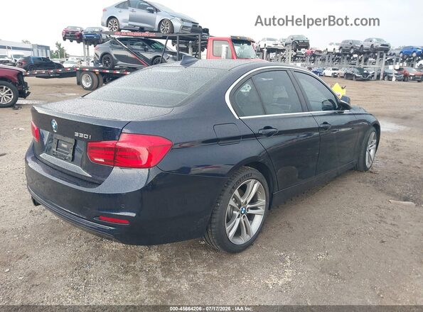 WBA8B9C38HK885844 2017 BMW 3 SERIES Blue Trasero derecho