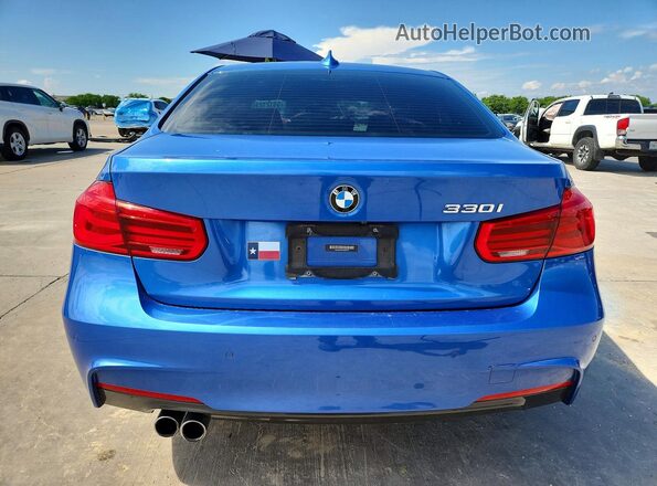 WBA8B9C39HK886131 2017 BMW 3 SERIES Blue Հետևի տեսք