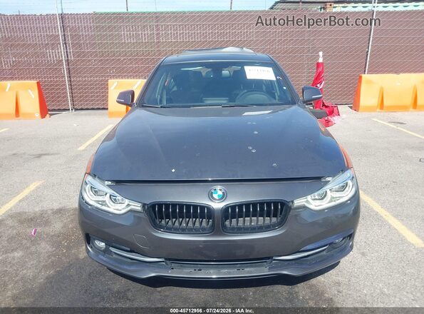WBA8B9C52JEE82256 2018 BMW 3 SERIES Gray Vista del cuadro de instrumentos