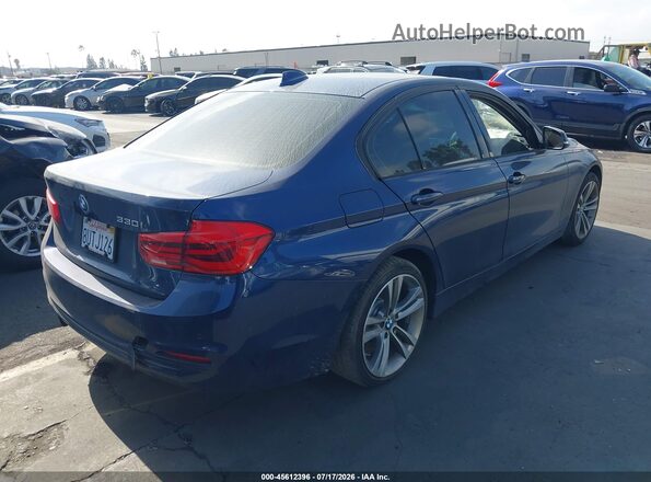 WBA8B9G34HNU55804 2017 BMW 3 SERIES Blue Rear right