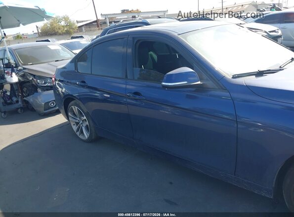 WBA8B9G34HNU55804 2017 BMW 3 SERIES Blue Rear interior view