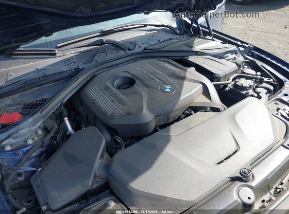 WBA8B9G34HNU55804 2017 BMW 3 SERIES Blue Rear view
