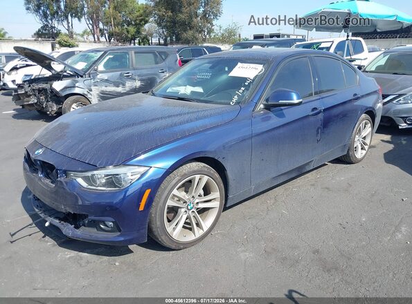WBA8B9G34HNU55804 2017 BMW 3 SERIES Blue Front left