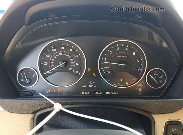 WBA8B9G35HNU54841 2022 BMW 3 SERIES Gray Instrument cluster view