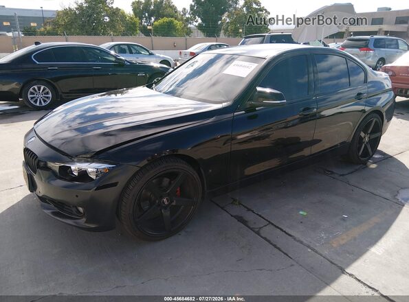 WBA8B9G53HNU49574 2017 BMW 3 SERIES Black წინა მარცხენა ხედი სამი მეოთხედიდან