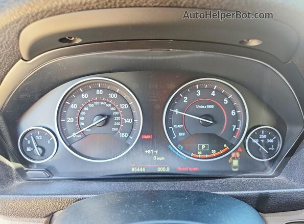 WBA8B9G57HNU48721 2017 BMW 3 SERIES White Widok zestawu wskaźników