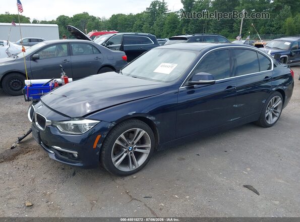 WBA8D9C31HA004580 2017 BMW 3 SERIES Blue Передня ліва чверть